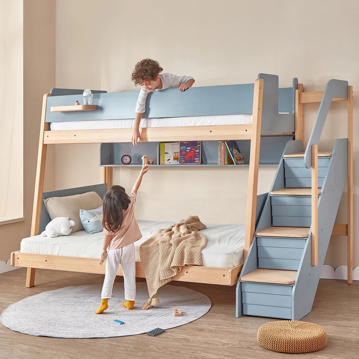 Classic Twin-Over-Twin Bunk Beds